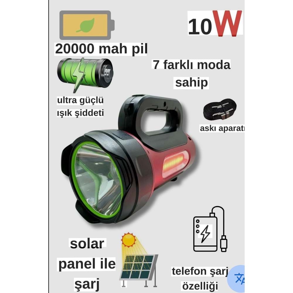 T93 10W SOLARLI PROJEKTÖR