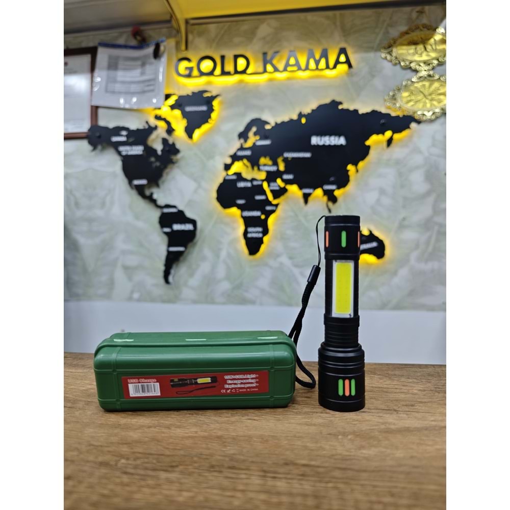 GOLD KAMA GK-623 ÇOK AMAÇLI EL FENERİ