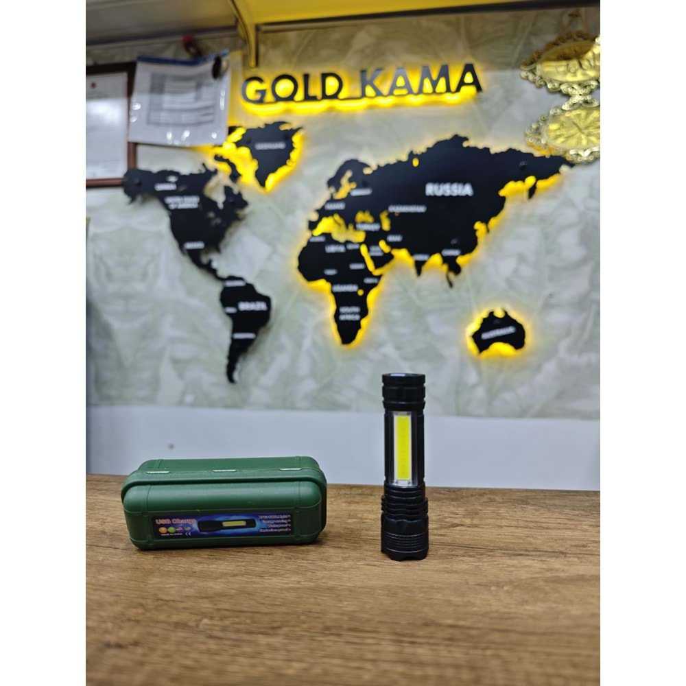 GOLD KAMA 529 ÇOK KUNLANIŞLI MİNİ EL FENERİ