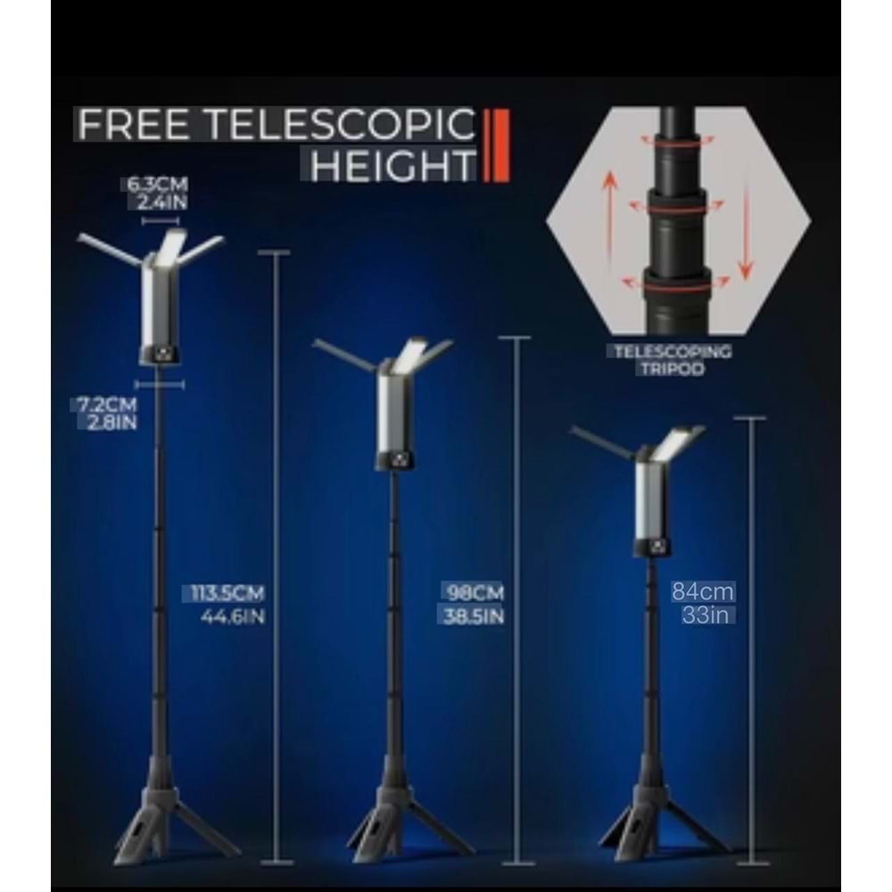 LTW09 TEK AYAKLI KAMP IŞIĞI P50+COB