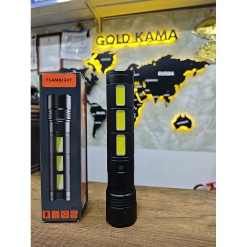 X-104 3 ŞERİTLİ YÜKSEK KAPASİTELİ EL FENERİ