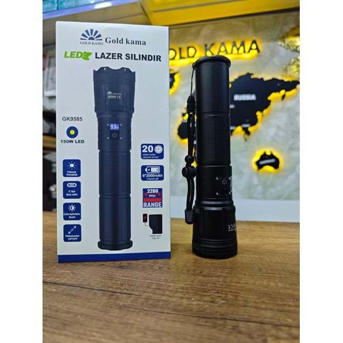 GK9585 150W DİJİTAL GÖSTERGELİ EL FENERİ