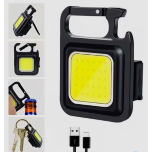 Mini LED Indüksiyon Far USB Şarjlı Far El Feneri Dahili Pil Baş Feneri Açık Kamp Balıkçılık Fener