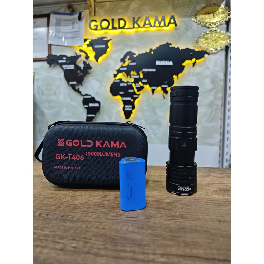 GK-T406 10000 LÜMENS EL FENERİ